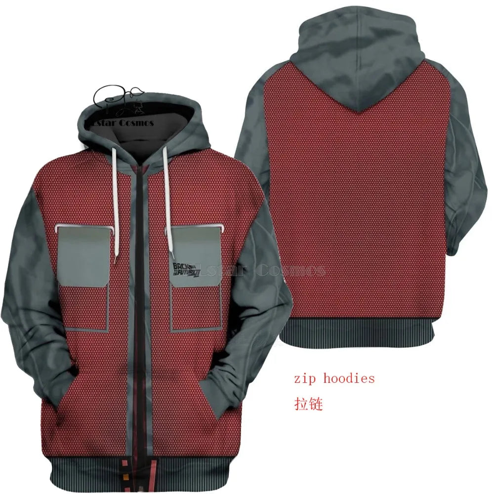 PLstar Cosmos Back to the Future Part Marty 3d hoodies/Sweatshirt Winter autumn funny Harajuku Long sleeve streetwear.