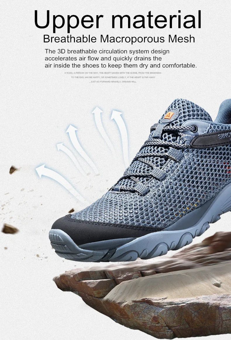 HUMTTO Sommer Wandern Turnschuhe Schuhe für Männer 2021 Atmungsaktive Outdoor Trekking Sport Herren Wasser Schuhe Klettern Walking Mann Schuhe.