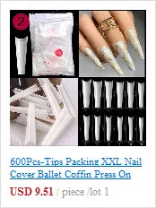 NATURAL CLEAR /WHITE 3 COLORS STILETTO FALSE NAIL TIPS, 500PCS FRENCH FAKE NAIL TIPS NAIL ART ACRYLICS ARTIFICIAL DIY NAIL TIPS.