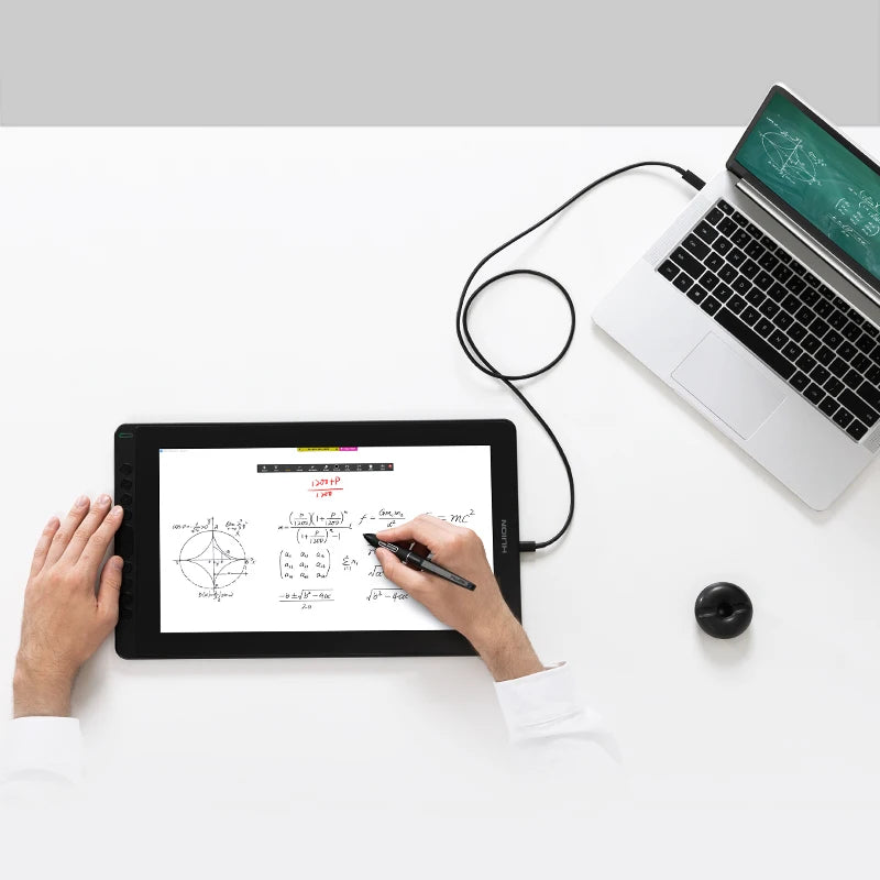 HUION Kamvas 16(2021) Graphics Drawing Monitor Battery-free Digital Pen Tablet For Windows/MAC And Android 120%s RGB.