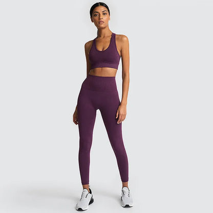 2022 Seamless Yoga Set Workout Clothes for Women Sport Set Outfit Fitness Clothing Gym Clothes Women Set Leggings Sportswear