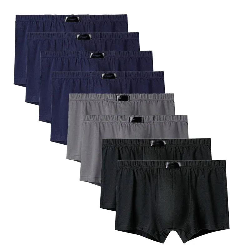 8PCS Herrenhöschen Man Undrewear Boxershorts Herren Innen Atmungsaktiv Große Größe 100% Baumwolle
