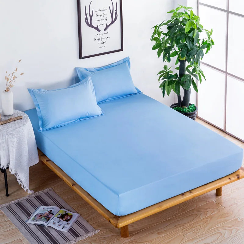 Polyester Waterproof Mattress Cover for Bed Breathable Removable Mattress Topper Cover Anti-mite Baby Urine Pad Bed Protector.