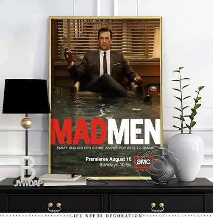 Mad Men Season TV Series Canvas Painting Wall Art Home Poster Art Decor Painting Wall Pictures Living Room Modern Decoration.
