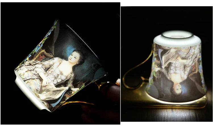 Bone Coffee Sets Vintage Porcelain Tea Set Luxury Ceramic Coffee Pot Coffee Cups And Saucers Sugar Bowl Milk Jug Wedding Gift.