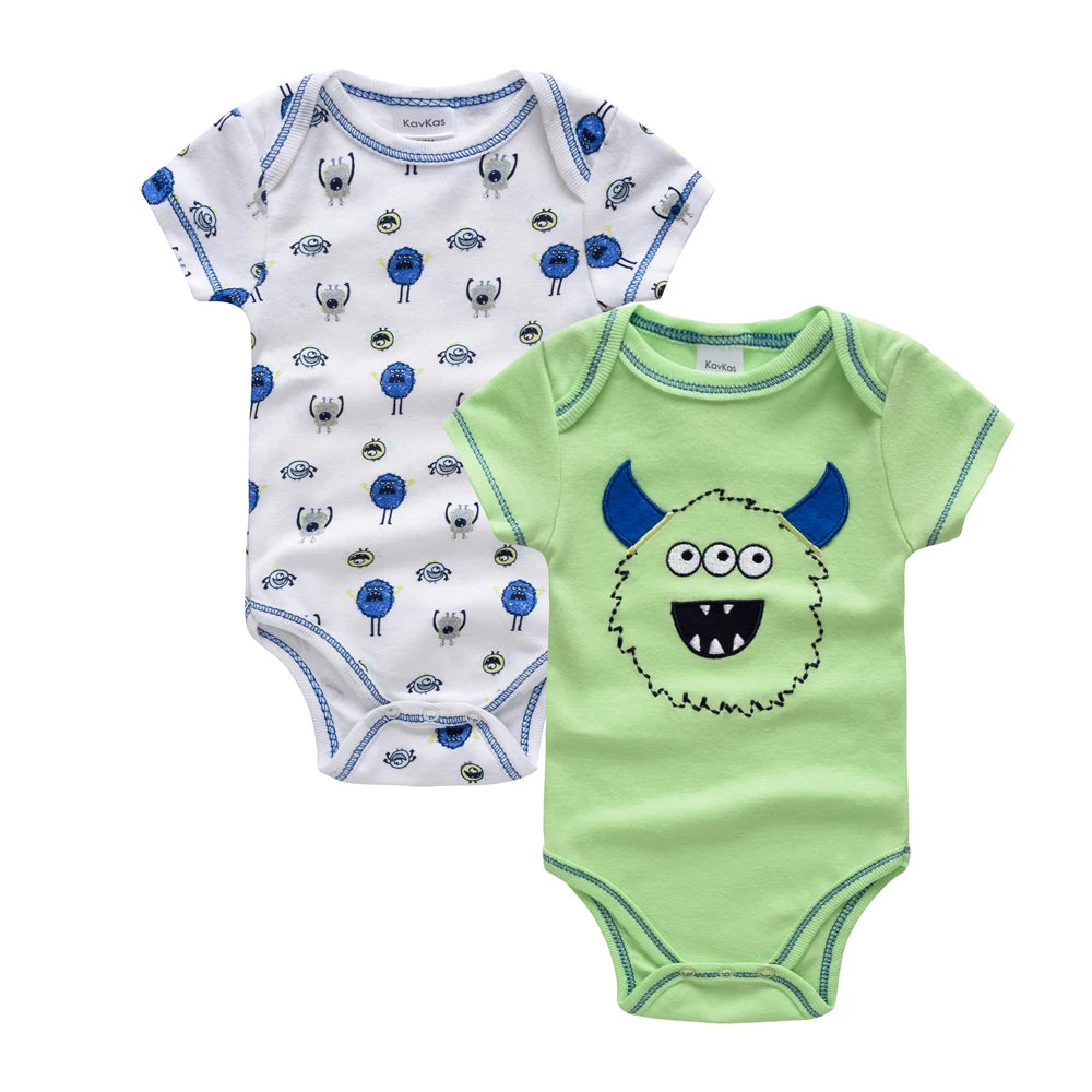 Honeyzone Sommer Baby Kleidung Säuglings Mädchen Strampler Nette Löwe Voller Druck Jungen Bodys 2 teile/satz Trottie Overalls Outfits Боди