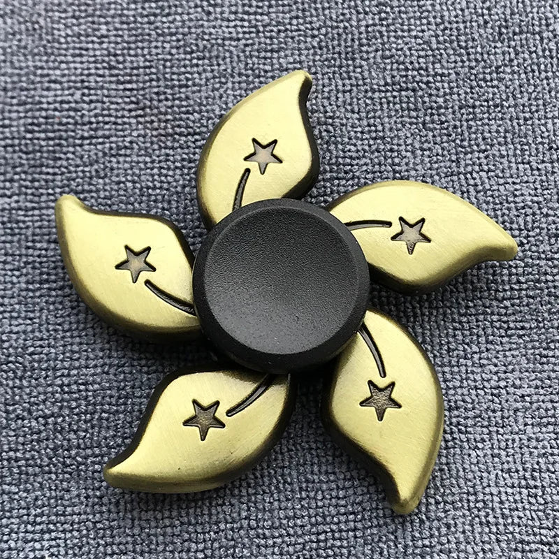 New Bronze Metal Alloy Fidget Spinner R188 Mute Bearing Hand Spinner Fingertip Gyro Stress Relief Toys For Kids Adult.