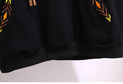 150Kg Plus Größe frauen Frühling Herbst Lose Mit Kapuze Stickerei Sweatshirt Büste 157cm 6XL 7XL 8XL 9XL 10XL lange-Ärmeln Casual Top.