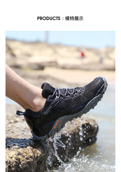 HUMTTO Sommer Wandern Turnschuhe Schuhe für Männer 2021 Atmungsaktive Outdoor Trekking Sport Herren Wasser Schuhe Klettern Walking Mann Schuhe.