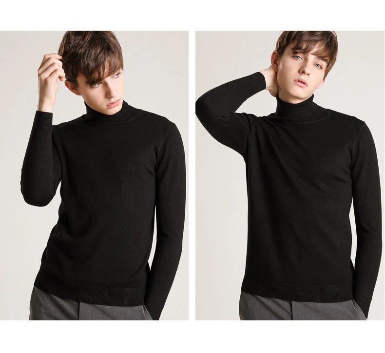 Cashmere turtleneck men sweater 2023 autumn winter jumper clothes ropa hombre pull homme hiver pullover men turtle neck sweaters.