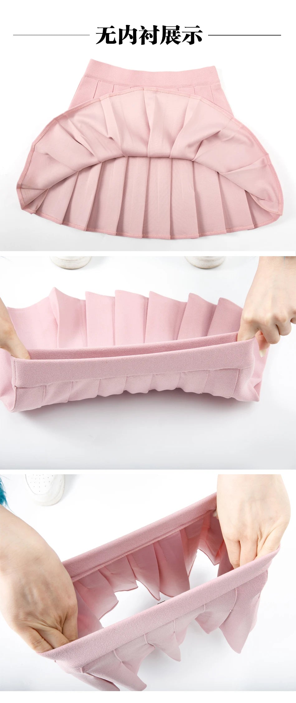 Harajuku Skirt No Panties Pleated Elastic High Waist Cosplay Sexy Goth Kawaii Punk Y2k Clothes Faldas Largas Korean Style.