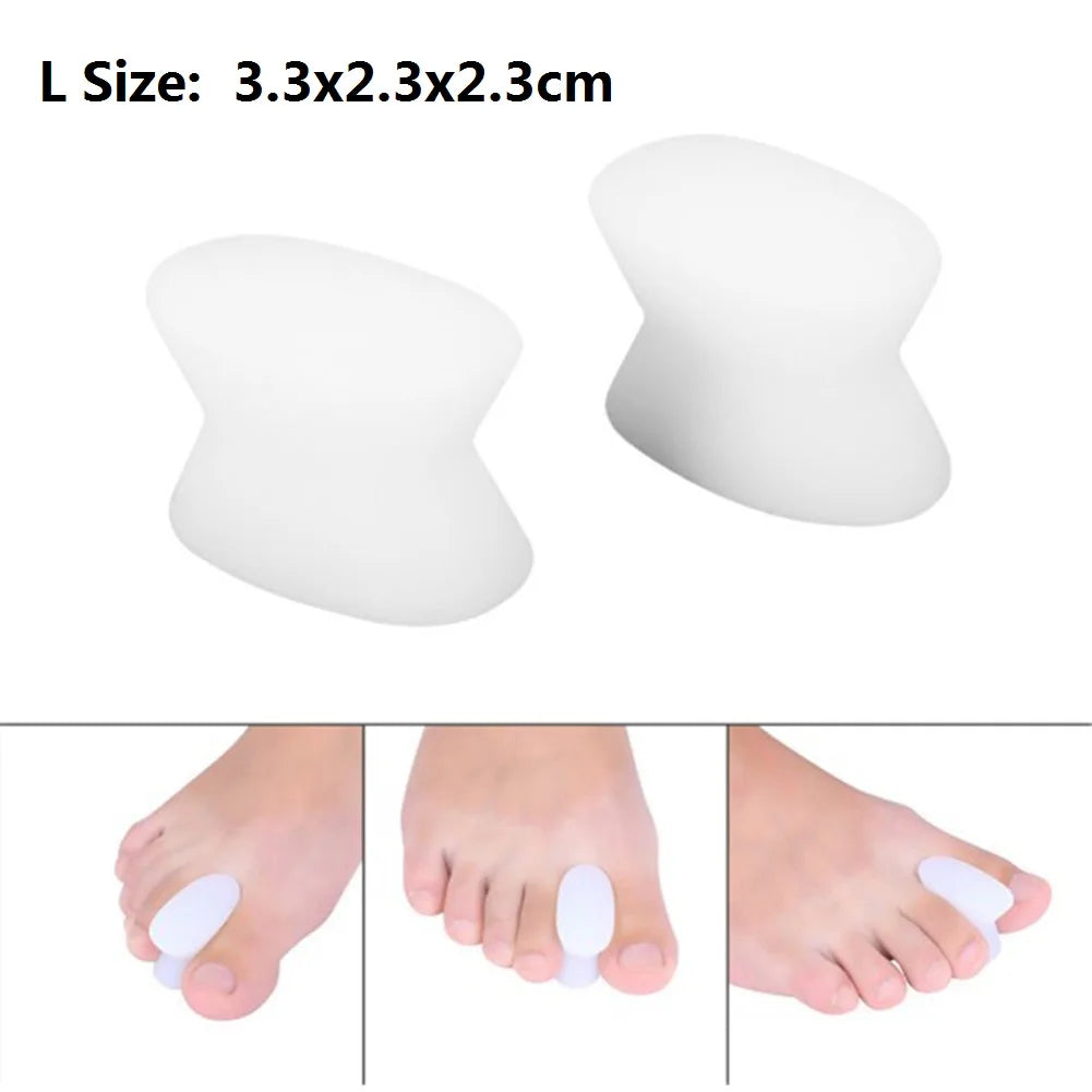 1 Pair Silicone Bone Thumb Orthotics Corrector Hallux Valgus Toe Separator Feet Care Thumb Orthotics Foot Care Tools 2020 S/L.