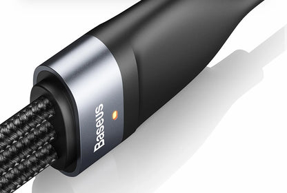 Baseus 3 in 1 USB Type C Cable for iPhone 15 14 13 12 Pro Charger Cable 100W Micro USB Type C Cable for Macbook Samsung Xiaomi.