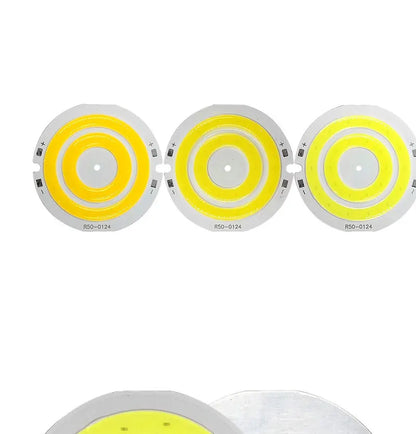 3V LED-Licht, 50 mm Durchmesser, runder COB-Chip, Doppelring-LED-Lampe, 3,7 V, 5W LED-Birne für DIY-Arbeitsscheinwerfer, Hausdekor-Beleuchtung.