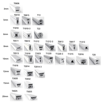 WS2811 WS2812B SK6812 LED Neon Rope Tube IP67 Waterproof Silica Gel Flexible Strip Light Soft Lamp Tube For Home Decoration.