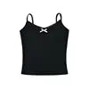 Women Summer New Fashion Lace Bow Tank Tops Vintage Sleeveless Backless Slim Casual Female Camis Chic Tops.