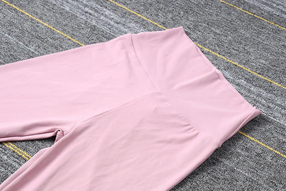 SOISOU Nylon Gym Yoga Pants Women Leggings For Fitness High Waist Long Pants Women Hip Push UP Tights Women Clothing 2 Types.