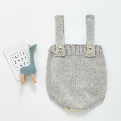 2022 Baby Strampler Sleeveless Herbst Kleinkind Mädchen Jungen Overall Gestrickte Solide Neugeborenen Kinder Kleidung Super Weiche Ein Stück Gesamt