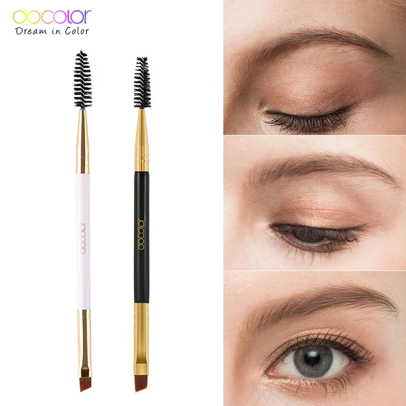 Docolor  Eyebrow Brush+Eyebrow Comb Beauty Eyebrow Brush Professional Makeup Brushes For Eye Brow Brush Eye Blending Brush.