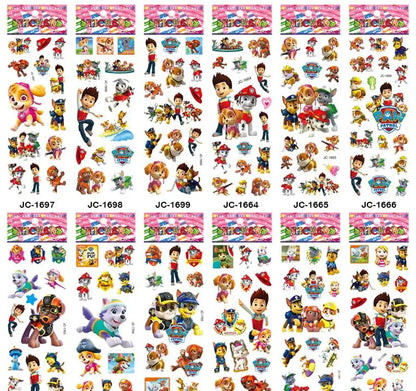 Disney 3D Cartoon  Pawed Wall Stickers For Kids Rooms Living Room Boys Girls Children Bedroom DIY Home Decor Patroling Car