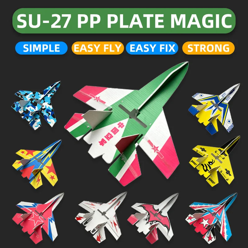 Fixed Wing Model Su27 RC Airplane With Microzone MC6C Transmitter with Receiver and Structure Parts For DIY F22 RC Aircraft.