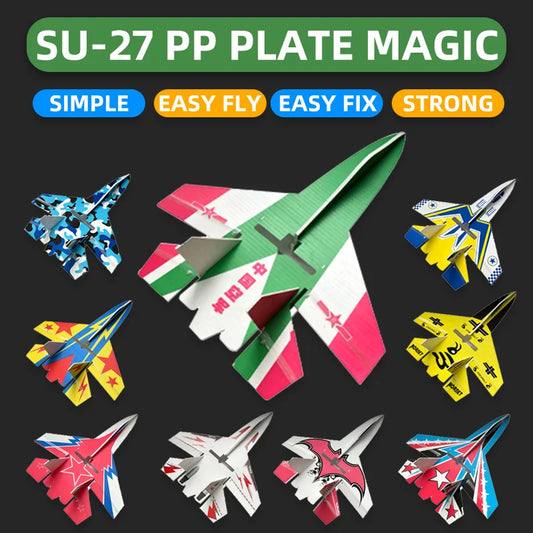 Fixed Wing Model Su27 RC Airplane With Microzone MC6C Transmitter with Receiver and Structure Parts For DIY F22 RC Aircraft.