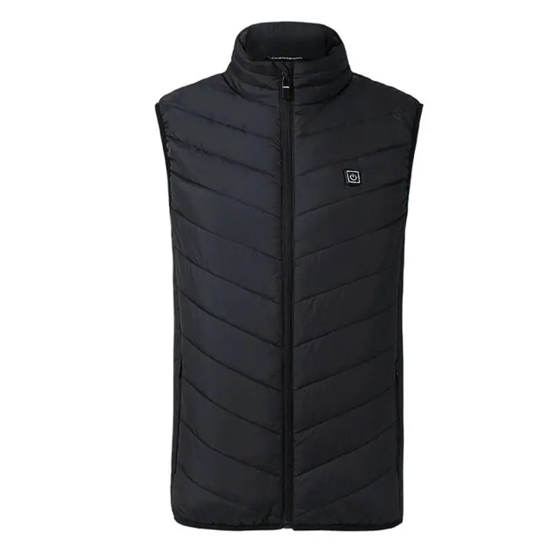 Men USB Infrared 17 Heating Areas Vest Jacket Men Winter Electric Heated Vest Waistcoat For Sports Hiking Oversized 5XL.