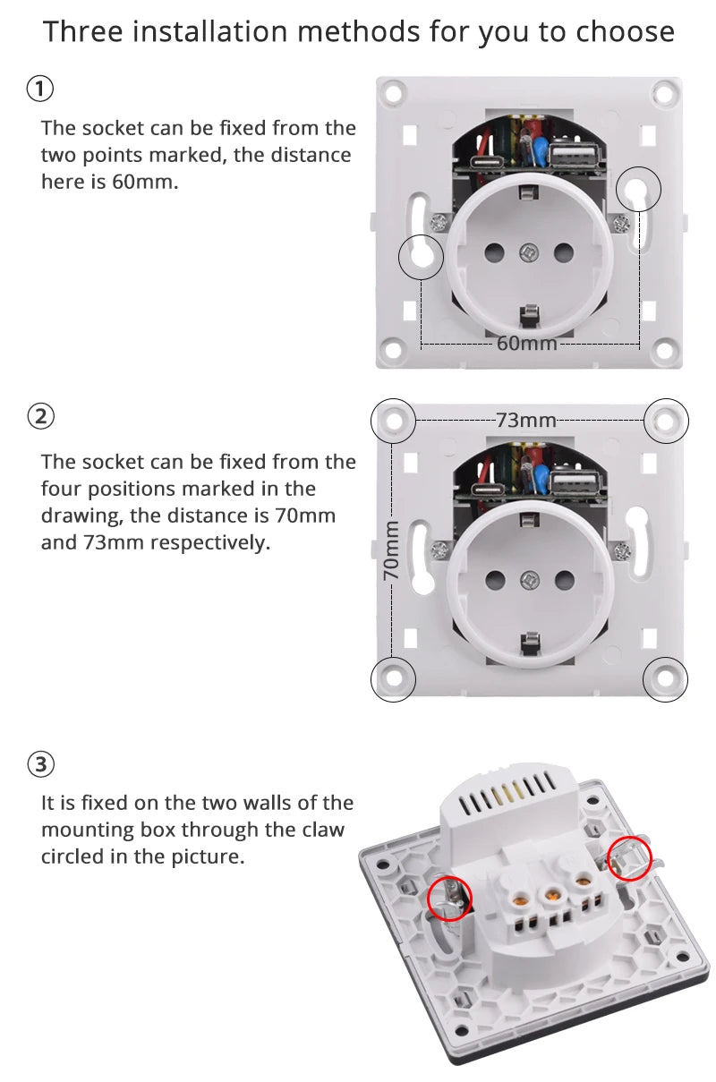 Coswall Typ-C-Schnittstellensteckdose, Vollspiegel, Kristallplatte, schwarze Wand, EU, Russland, Spanien, französische Standardsteckdose mit USB-Ladeanschluss.