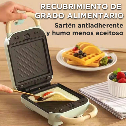 2025 New Sandwichera 3 en 1 Tostadora eléctrica Waffle Maker Desayuno Pancake Donut Egg Waffle Fish Cake Horno eléctrico.