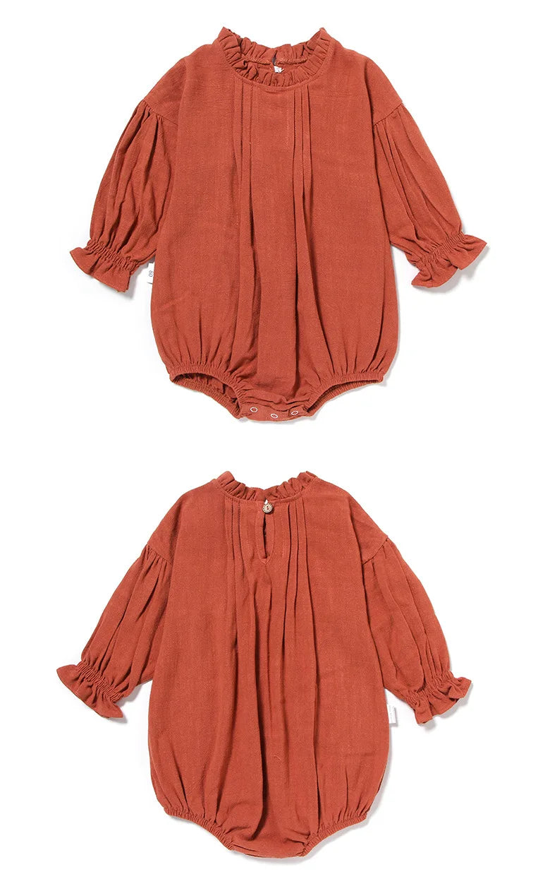 MILANCEL Herbst Neue Baby Bodys Leinen Ein Stück Langarm Baby Outfit Neugeborene Kleidung.