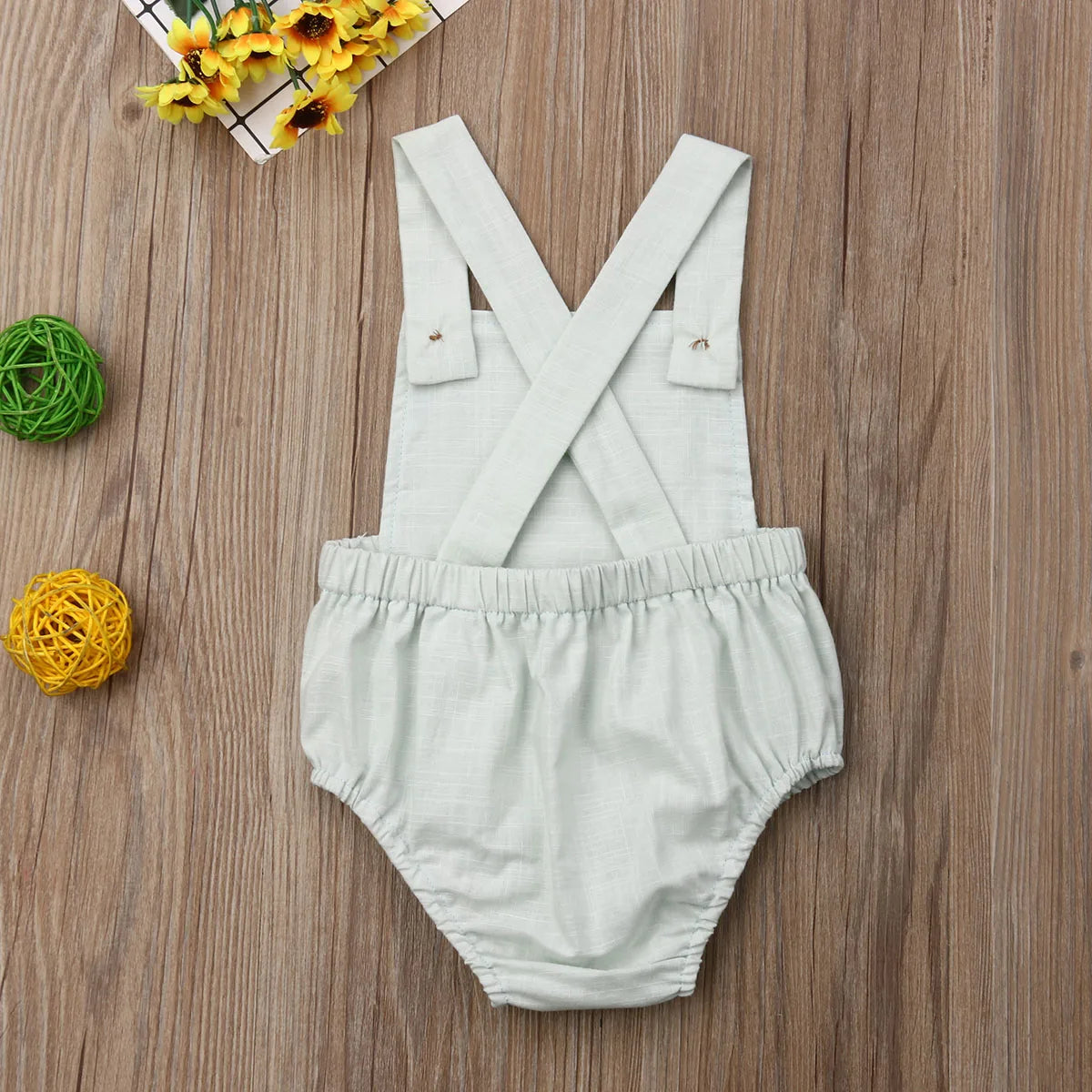 0-3y Baby Sommerkleid ung Neugeborene Baby Boy Mädchen Baumwolle Bodysuit gestreift solide lässige Overall Outfits Sonnen anzug.