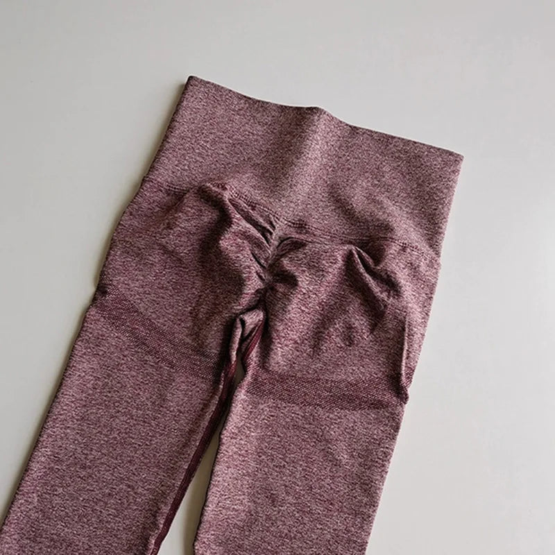 Nahtlose Damen-Leggings mit hoher Taille, schnell trocknend, elastisch, für Yoga, Fitness, Fitnessstudio, Jogginghose, Push-up-Leggings, Sportbekleidung