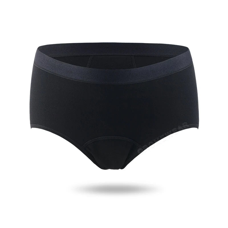 Bamboo Fiber Cotton 4-layer Menstrual Panties Period Reusable  Briefs Underwear Leakproof Heavy Absorbent Incontinence Lingerie.