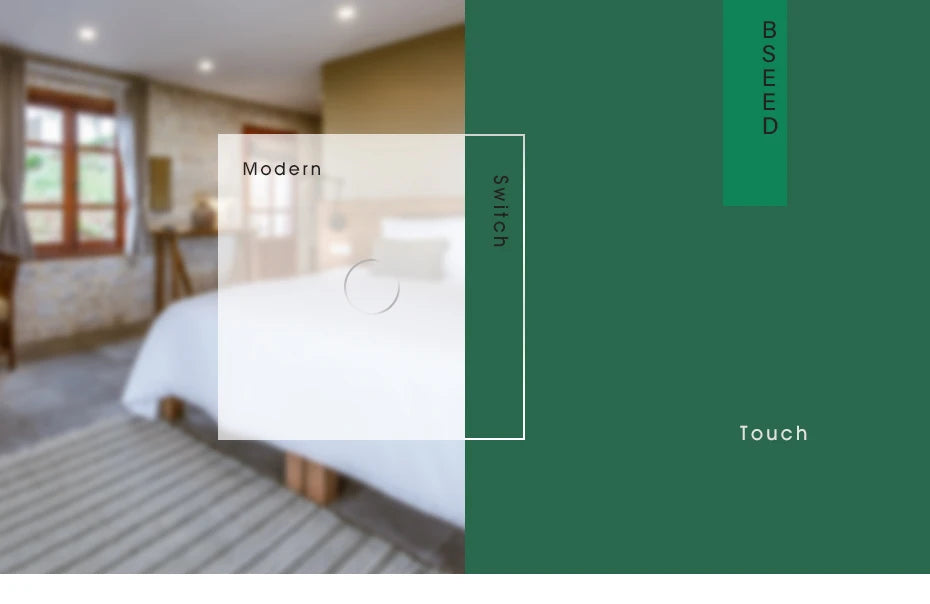 BSEED 1/2/3Gang Touch Licht Schalter Glas Panel 2Way Wand Schalter Led Ändern Schalter Blaue Hintergrundbeleuchtung EU Steckdosen USBC Port.