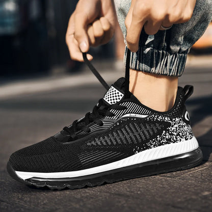 Breathable Quality Unique Light Outdoor Fashion Sneakers Weight Men Sport Air Cushion Running Casual Walking Shoes.