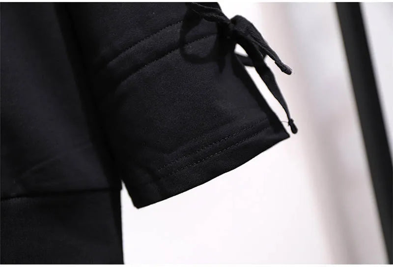 150Kg Plus Größe frauen Frühling Herbst Mit Kapuze Gedruckt Sweatshirt Büste 155cm 6XL 7XL 8XL 9XL 10XL Lange-ärmeln Top Schwarz Weiß.