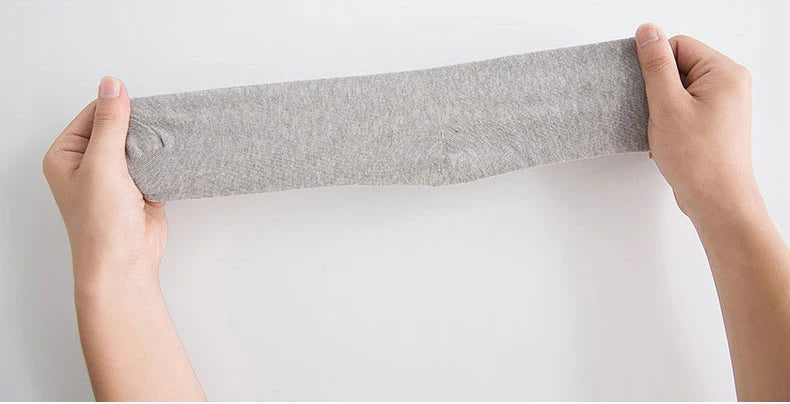 HSS 5/10 Pairs Men's Cotton Blend Socks Black Business Men Socks Soft Breathable Summer Winter for Male Socks Plus Size (6.5-14)