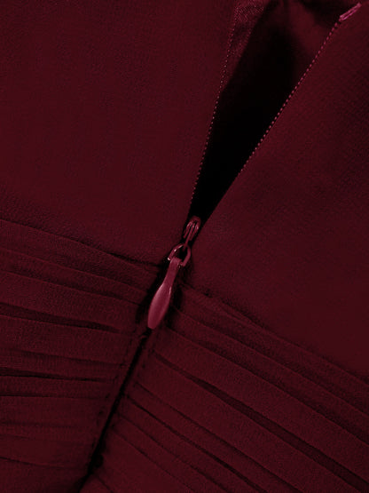 Blumenmädchen-Chiffonkleid mit floraler Spitze, Sommer, ärmellos, hoher, niedriger Saum, formelles Hochzeitskleid für Brautjungfer, Junior, Prinzessin