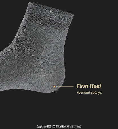 Box Pack Men's Cotton Socks 10Pairs/Box Black Business Men Socks Soft Breathable Summer Winter for Man Boy's Gift Size EUR39-45