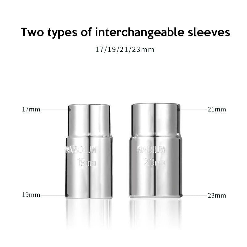 Teleskop-Radschlüssel, Schraubenschlüssel, Radschlüssel mit Steckschlüssel, Autoreparaturwerkzeuge, 17/19, 21/23 mm