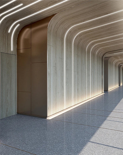 1-5m Black Silicone Tube LED Neon Light DC12V Flexible Recessed Diffuser Channel Waterproof Wall Ceiling Ribbon Rope Strip Light