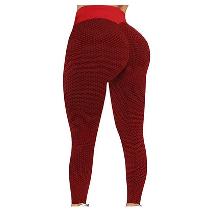 Wholesale Sexy Women Solid Butt Lifting High Waist Workout Gym Fitness Yoga Pants Tik Tok Tiktok Leggings.