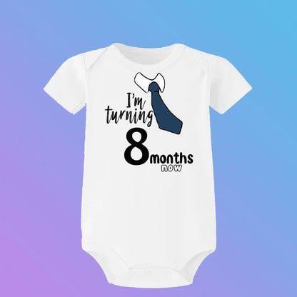 Monatlicher Meilenstein-Baby-Wachstums-Body, cooler Junge, 1–12 Monate, Einteiler, Babyparty, Geschenk, Monatsbilder, monatliche Overall-Kleidung