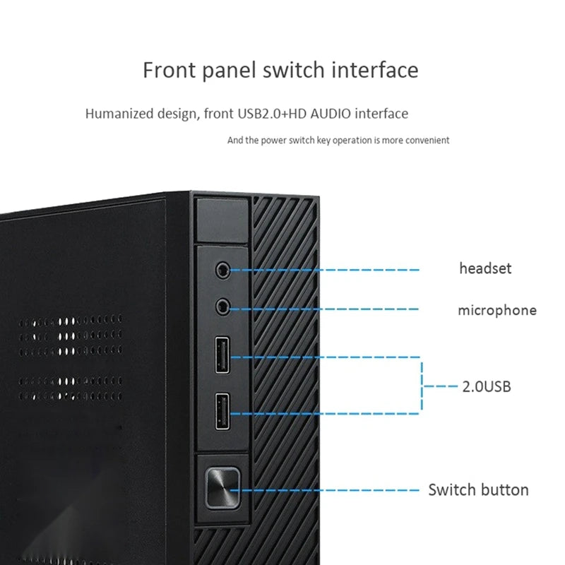RGEEK ITX Computer Case M06 Mini Desktop Case Convenience PC Case can install 2.5 inch HD Suppor 17x17cm Motherboard.