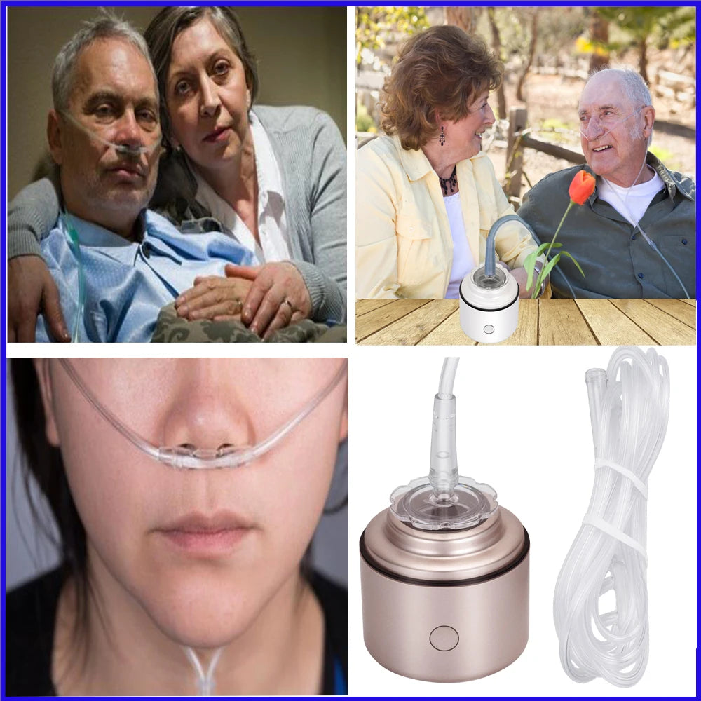 Portable 5000PPB Nano High Rich Hydrogen Water Generator Bottle ORP Alkaline Electrolysis Ionizer Anti-Aging Can Breathe Pure H2