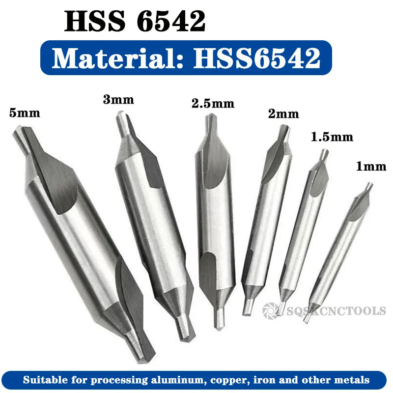 Hss Mittel bohrer für Metall 6 stücke Mittel bohrer Set Bohrloch zentrieren Bohrer Fräser Bohrer Set m35 Cen terin for bohren