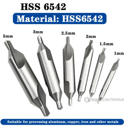 Hss Mittel bohrer für Metall 6 stücke Mittel bohrer Set Bohrloch zentrieren Bohrer Fräser Bohrer Set m35 Cen terin for bohren