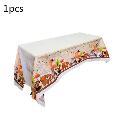 Waldtiere Party Dschungel Safari Geburtstag Party Dekor Waldkreaturen Dschungel Tier Wald Partyzubehör Babyparty