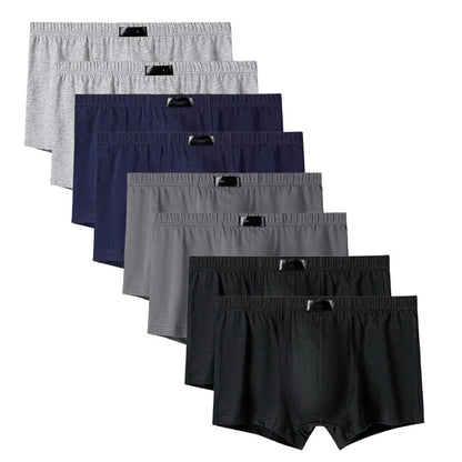 8PCS Herrenhöschen Man Undrewear Boxershorts Herren Innen Atmungsaktiv Große Größe 100% Baumwolle