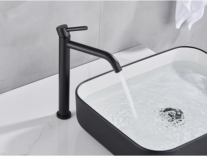 Black Basin Faucet Bathroom Washbasin Water Mixer Tap Hot Cold Water Basin Sink Tap Bathroom Faucet Tap Brushed Gold Faucet